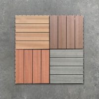 Vỉ gỗ nhựa ngoài trời vân sọc Hobi Wood