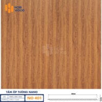 Tấm Nhựa Ốp Tường Hobiwood NO-401 - Nhựa giả gỗ ốp tường, ốp trần