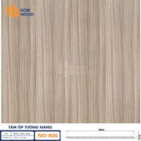 Tấm Nhựa Ốp Tường Hobiwood NO-406 - Nhựa giả gỗ ốp tường, ốp trần