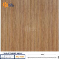 Tấm Nhựa Ốp Tường Hobiwood NO-407 - Nhựa giả gỗ ốp tường, ốp trần